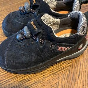 Timberland black suede moccasins toddler size 5.5